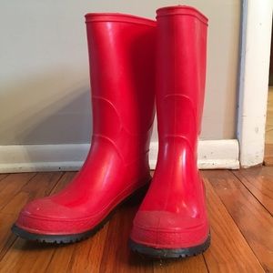 Lands End, kids rain boots sz 4